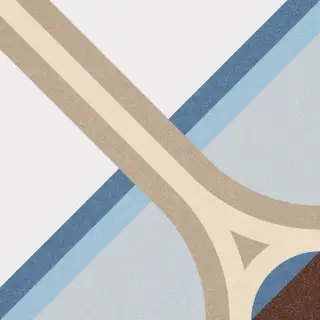 Декор 1900 Montaner Azul 20x20