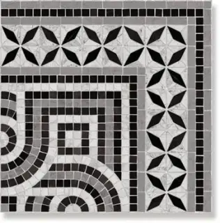 Декор Via Appia Cant. Paxos Negro 43.5x43.5