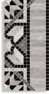 Декор Via Appia Cen. Samos Negro 21.7x43.5