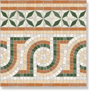 Декор Via Appia Cen. Nola Verde 43.5x43.5