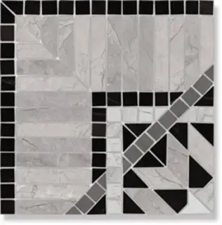 Декор Via Appia Cant. Corfu Negro 21.7x21.7