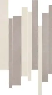 Мозаика MOS.BRICK WHITE SILVER   30X40