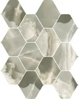 Мозаика JADE MALACHITE DECORO NINFA 27,7X35