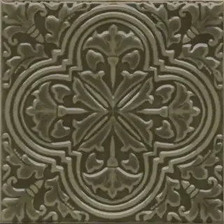Декор Фес зелёный глянцевый 15x15x0,77
