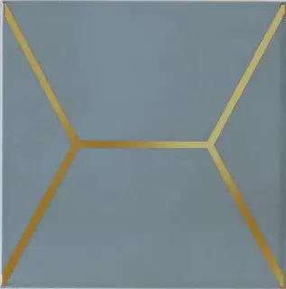 Декор Витраж голубой |15x15