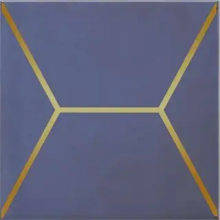 Декор Витраж синий |15x15