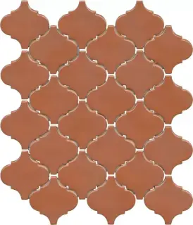 Арабески Марокко коричневый глянцевый ZZ 26x30x0,7
