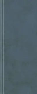Плинтус Чементо синий тёмный матовый обрезной 12x30