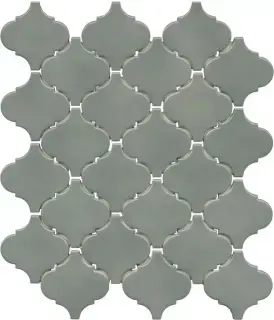 Арабески Марокко зелёный глянцевый 26x30x0,7