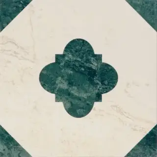 Керамогранит Monopole Флоренция Отум Декор / Florencia Autumn Decor матовый бежево-зеленый 22,3x22,3 см
