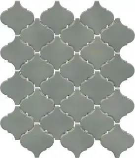 Арабески Марокко зелёный глянцевый 26x30x0,7
