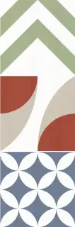 Керамическая плитка Декор Флоу разноцветный / Rev. Dec. Flou p colors - упр