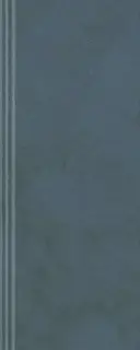 Плинтус Чементо синий тёмный матовый обрезной 12x30