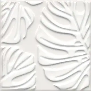Декор Агдаль 2 белый матовый структура 15x15x0,9