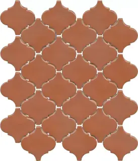 Арабески Марокко коричневый глянцевый ZZ 26x30x0,7