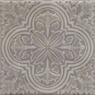 Декор Фес серый глянцевый 15x15x0,77