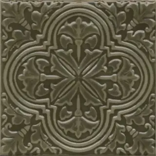 Декор Фес зелёный глянцевый 15x15x0,77