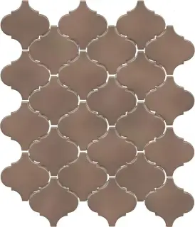 Арабески Марокко коричневый тёмный глянцевый 26x30x0,7