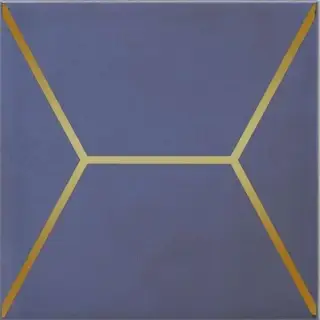 Декор Витраж синий |15x15