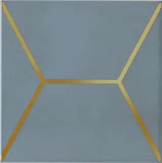 Декор Витраж голубой |15x15