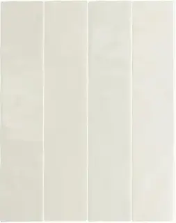 Equipe Menorca Настенная керамическая плитка White 6.5x32.8 глазурованный глянцевый