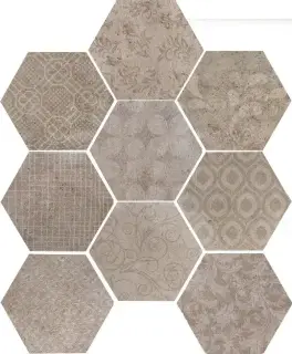 Керамическая плитка ESAGONA FABRIC NATURAL 24x27,7 (56 B)