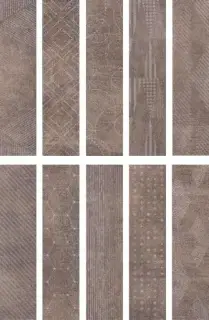 Керамическая плитка FREEPORT MIX BROWN 8,6X35