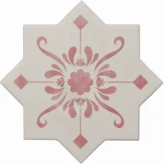 Керамическая плитка BECOLORS STAR 13,25X13,25 DEC. STENCIL CORAL