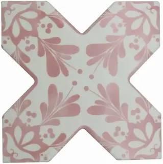 Керамическая плитка BECOLORS CROSS 13,25X13,25 DEC. STENCIL CORAL