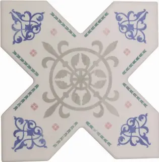 Керамическая плитка BECOLORS CROSS 13,25X13,25 DEC. ARABESQUE