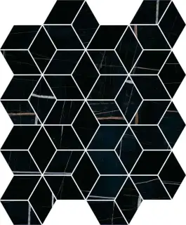 Декор Греппи черный мозаичный XXZZ |45x37,5