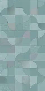 Керамическая плитка Колорес геометрия море / Декор 31.5*63 Colores geometrico mare