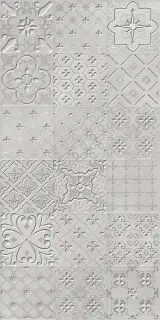 Керамическая плитка Люче коллаж жемчужный / Декор 31.5*63 Luce collage perla