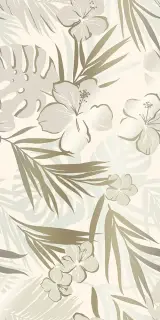 Керамическая плитка Колорес цветок кремово-белый / Декор 31.5*63 Colores fiore marfil