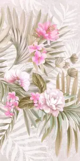 Керамическая плитка Ливорно  цветы 1 / Плитка 31.5*63 Livorno fiori 1  59,07м/9шт.кор