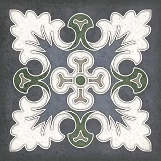 Керамическая плитка Смальта декор синий / Плитка SMALTO DECOR 1 BLU 15*15