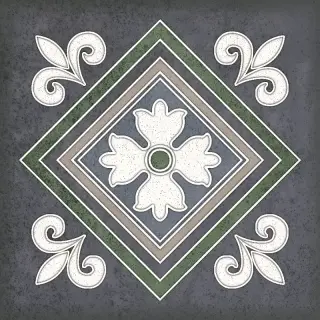 Керамическая плитка Смальта декор 2 синий / Плитка Smalto décor 2 blu 15*15