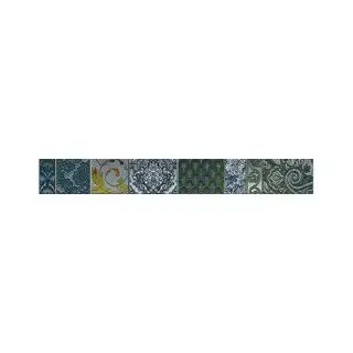 Керамическая плитка Диана светлый голубовато-зелёный / Бордюр 50.5*6.2 Diana acqua 1c