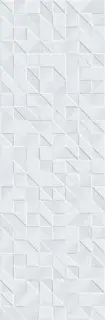 Керамическая плитка Оригами белый / Rev. Origami blanco 25x75