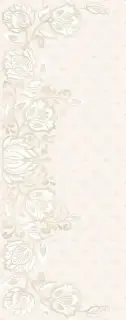Керамическая плитка Аурелия роял цветы кремовый / Плитка 20.1*50.5 Aurelia royal flores crema