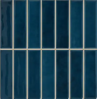 Керамическая плитка Найроби стикс  синий белая глина / WB Nairobi sticks blue 2,5X10