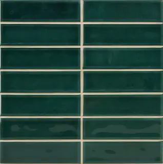 Керамическая плитка Найроби стикс зелёный белая глина / WB Nairobi sticks green 2,5X10