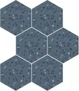 Керамогранит Инспайр синий шестиугольный / EC.Inspire blue hex