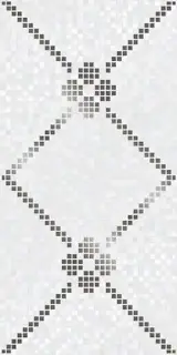 Керамическая плитка Пиксель белый / Декор 31.5*63 Pixel blanco 1c
