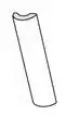 Equipe Village Карандаш Pencil Bullnose White 3x20 глазурованный глянцевый