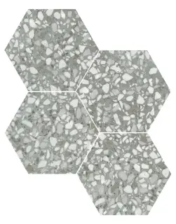 DURSTONE SIX Terazzo Керамогранит Sage 23x27 глазурованный матовый