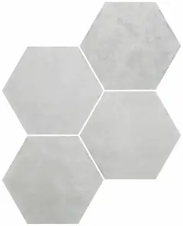 DURSTONE SIX Saona Керамогранит Blanco 23x27 глазурованный матовый