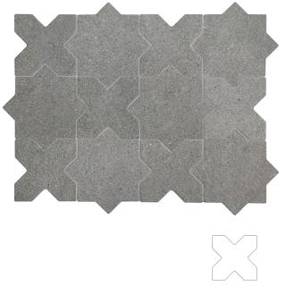 Гранит керамический 32729 ELDA CROSS GRAPHITE 12x12 см