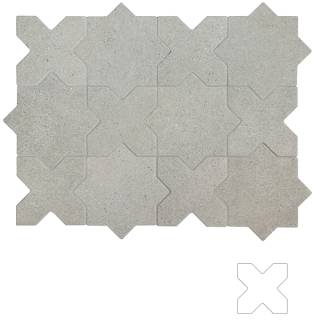 Гранит керамический 32732 ELDA CROSS GREY 12x12 см