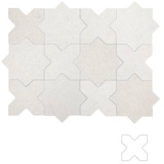 Гранит керамический 32730 ELDA CROSS WHITE 12x12 см